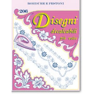 Disegni Decalcabili - Bordure e Festoni n. 206